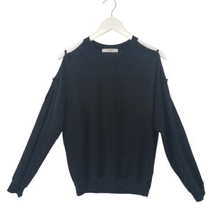 Project Social T Open Arm Sweatshirt Small in Black